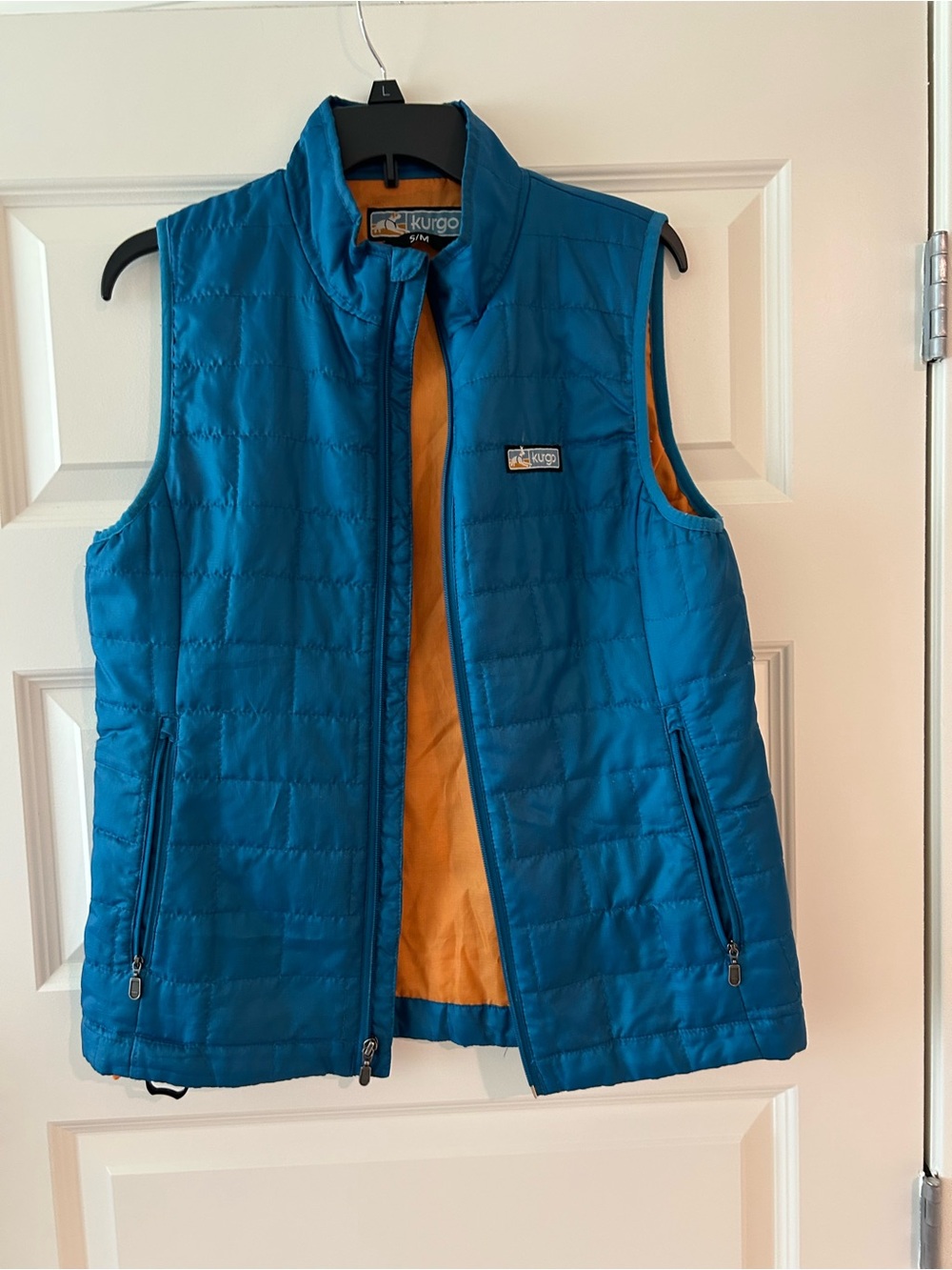 Kurgo Blue Shell Jacket with Orange Interior